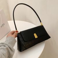 Western-style high-end small bag women 2023 new trendy fashion retro one-shoulder armpit bag all-match texture baguette 【MAY】