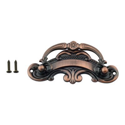 Zinc Alloy Antique Drawer Knobs Handle Retro Pull Handle for Wooden Box Jewelry Case Wardrobe Furniture Hardware 93x44mm