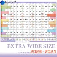 IOPOIT กำหนดเวลา ปฏิทินกลางปี 13เดือน สมุดบันทึกติดผนังเชิงวิชาการ ที่วางแผนติดผนัง รายสัปดาห์หนึ่งสัปดาห์ ปฏิทินปฏิทิน ปฏิทินแนวนอน 2023-2024