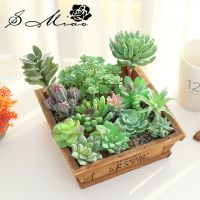 [VIVI decorations] พืชฉ่ำประดิษฐ์ Unpotted ตกแต่งปลอมสีเขียวภูมิทัศน์หัตถกรรมเหมาะสำหรับสถานที่ที่แตกต่างกันในโฮมออฟฟิศ