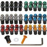 10x Fairing Wind Screen Screw Bolt Kit Windshield Mounting Motorcycle 4 Colors Nails  Screws Fasteners