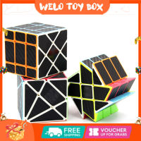 Qiyi กังหันลมคาร์บอนไฟเบอร์3x3x 3ลูกบาศก์มายากลสำหรับ Kado Ulang Tahun ของเล่นเพื่อการศึกษาลูกรูบิคความเร็วมืออาชีพ