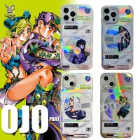 2 Jojo S ผจญภัยแบบแปลกประหลาดคอสเพลย์โทรศัพท์สลายเลเซอร์ Kujo Jolyne Jotaro แพลทินัมแผ่นดิสก์ของเล่นพิมพ์ลายเคสโทรศัพท์อนิเมะหินมหาสมุทร