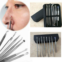 7/8Pcs สแตนเลส Blackhead Remover ชุดเครื่องมือ Whitehead Pimple Spot Comedone Acne Extractor Remover Popper Face ชุดเครื่องมือ-Aluere