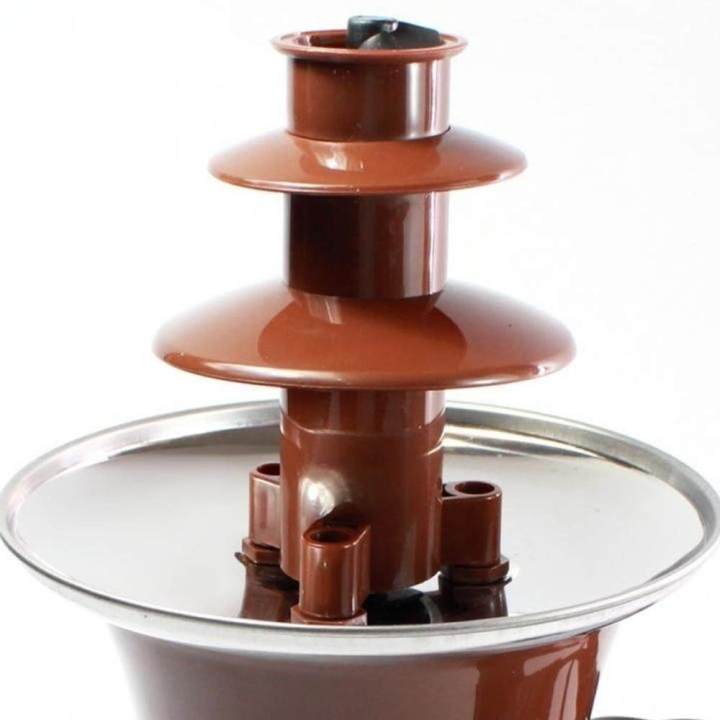 ส่งฟรี-เครื่องทําช็อคโกแลตฟองดู-เครื่องทำช็อคโกแลต-ทำฟองดู-ชอคโกแลตฟองดูว์-น้ำตก-3ชั้น-mini-chocolate-fountain-machine-fondue-maker-heated-3-มีเก็บปลายทาง
