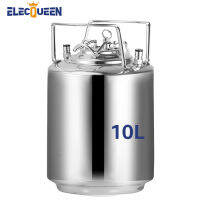 10L สแตนเลสสไตล์ Cornelius เบียร์ OB Keg,Home Brew Kegerator Barrel Ball Lock Keg 2.5แกลลอนพร้อมที่จับโลหะคุณภาพ