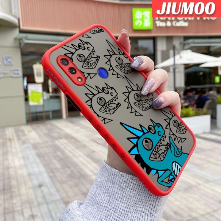 เคส-jiumoo-สำหรับ-xiaomi-redmi-note-7-note-7-pro-note-7s-เคส-note7แฟชั่นลายมอนสเตอร์เคสโทรศัพท์เนื้อแข็งผิวเกล็ดน้ำแข็งบางขอบสี่เหลี่ยมซิลิโคนอ่อนการ์ตูนกันกระแทกคลุมทั้งหมดเคสป้องกันเลนส์กล้อง