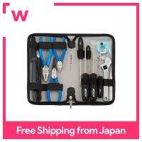 [HOZAN] S-35 Tool Kit 13 pcs Soldering Iron for 100 V|With a Case/Screwdriver, Nipper, Plier, Tweezer/Japan Made