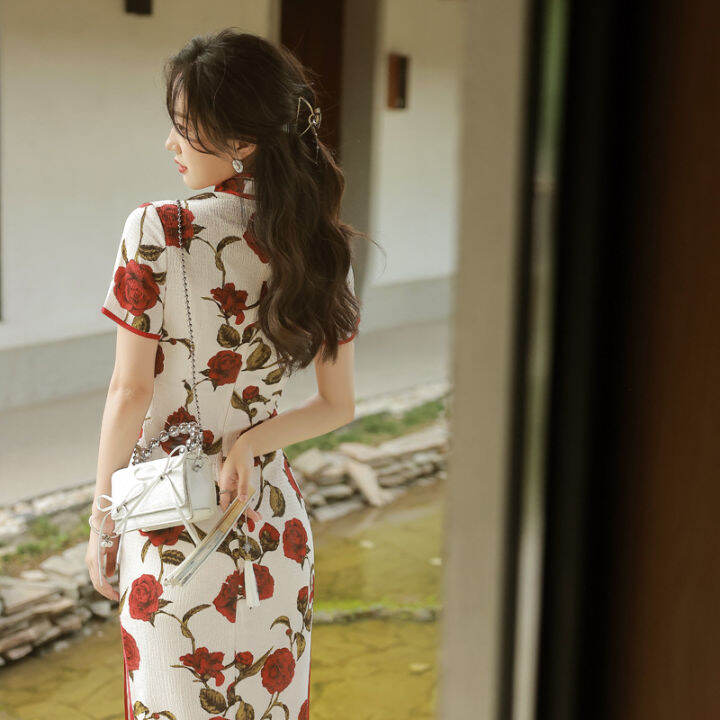 ซูโจวสไตล์ปรับปรุง-cheongsam-ผู้หญิง2022ย้อนยุคเก่าเซี่ยงไฮ้สุภาพสตรีอารมณ์ระดับไฮเอนด์เด็กสาว