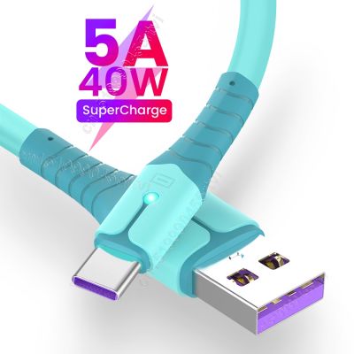Chaunceybi USB Type C Cable 5A Fast Charging for Data Cord Charger POCO X3 1/2M