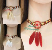 สร้อย โข็คเกอร์ Chocker สร้อยตาข่ายดักฝัน โชคเกอร์ลายกราฟฟิค Shopmirabell ปรับขนาดได้พร้อมส่ง จากไทย