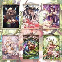 Lizhanmin2 Shadowverse Granblue แฟนตาซี Arisa Erika Luna นางฟ้าเจ้าหญิงอะนิเมะมังงะผนังโปสเตอร์ไม้เนื้อแข็งแขวนเลื่อนผ้าใบจิตรกรรม