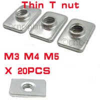 20PCS M3 M4 M5 T-Nut Tee Nut สำหรับ V slot, OX CNC, เครื่องพิมพ์ 3D การใช้กรอบอลูมิเนียม-Shop5798325