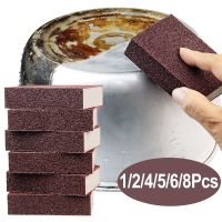 ✾❡ 1/2/4/5/6/8Pcs Magic Sponge Eraser Carborundum Removing Rust Cleaning Brush Descaling Clean Rub for Cooktop Pot Kitchen Sponge