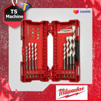 MILWAUKEE ชุดดอกสว่านอเนกประสงค์ (8 ชิ้น) รุ่น 4932471112 (4-5-6-8-10-12 มม.) MULTI-MATERIAL DRILL BIT SET 8PC