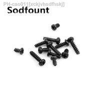 100pcs/lot Metric Thread M1.4X3/3.5/4/4.5/5/6mm Phillips Round Self-tapping Flat tail Screws PB Iron black electronic screw