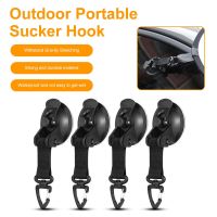 1/2/4pcs Car Tent Suction Cups Buckle Side Round/Triangular Awning Anchors Outdoor Camping Tent Suckers Anchor Securing Hook