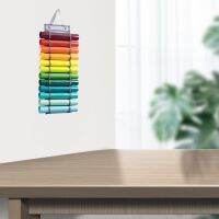 【YF】 Vinyl Roll Holder Organizer Wall Mount ing 12 Compartments Transparent