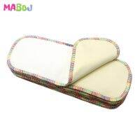 MABOJ Newborn Cloth Diaper Inserts 10 Bamboo Hemp Insert Absorbent Baby Nappy Liner For Newborn Diaper Cover Pocket Fit 3-6kg Cloth Diapers