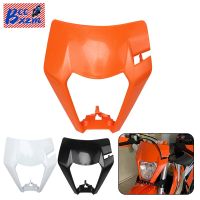 ♕☎﹊ For KTM SX XC SXF XCF XCW EXC EXCF SMR 125 150 200 250 350 300 450 500 530 Motorcycle Universal Headlamp Headlight Plastic Mask