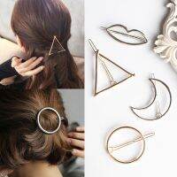 【CW】 Fashion Mental Hairpins for Hair Pin Round Star Clip Barrettes Accessories