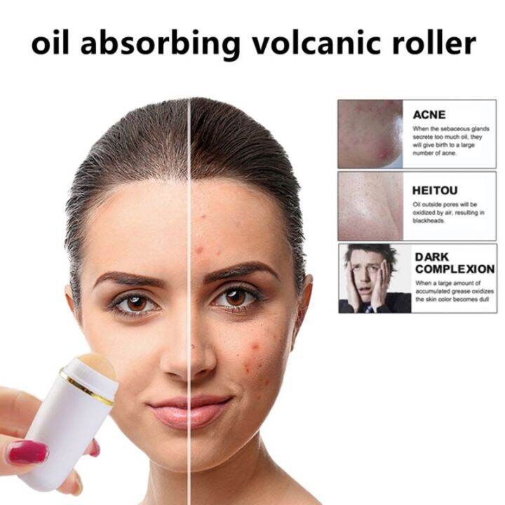 Natural Volcanic Roller Oil Control Rolling Stone Face TZone Oil