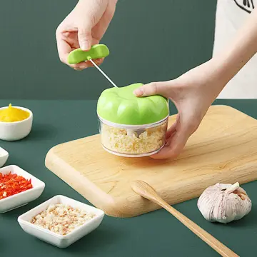 200ml Rope Pull Chopper Hand-cranked Meat Grinder Multifunctional Vegetable  Chopper Pull Garlic Mincer, Kitchen Tool