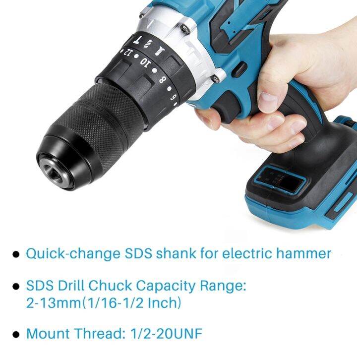 2-13mm-keyless-drill-chuck-with-sds-plus-shank-adaptor-1-2-20unf-impact-drilling-chuck-change-adapter-converter-tool