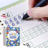 【cw】 Latest Calligraphy Practice Copybook Children 39;s Writing 4 Books English Number Lettering School Exercise Font ！