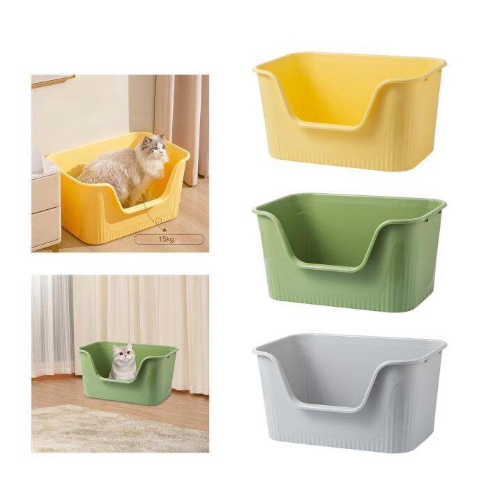 Open Top Big Ca Litter Box Cat Box Big Size Litter Box Anti Splashing