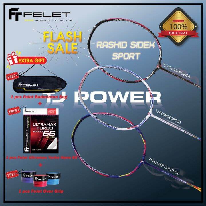 Felet Tj Power [Power/Control/Speed] Badminton Racquet 4u Racket