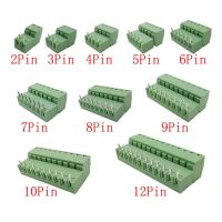 5Pair 15EDG KF2EDG 3.81mm Pitch PCB Screw Terminal Block Connector Plug Pin Right Angle Header Socket 2P/3/4/5/6/7/8/9/10/12Pin