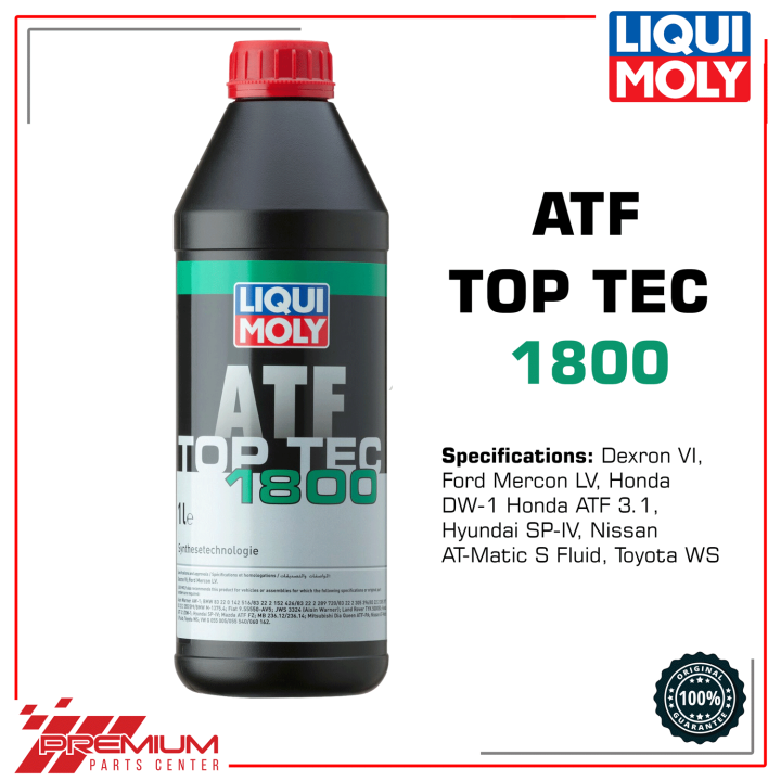 LIQUI MOLY ATF Top Tec 1800 Dexron 6 Automatic Transmission Fluid 1 ...