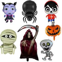 Halloween Foil Balloons Vampire Girl Spider Pumpkin Balloons Kids Toy Decorations Foil Balloons Decoration Party Supplies