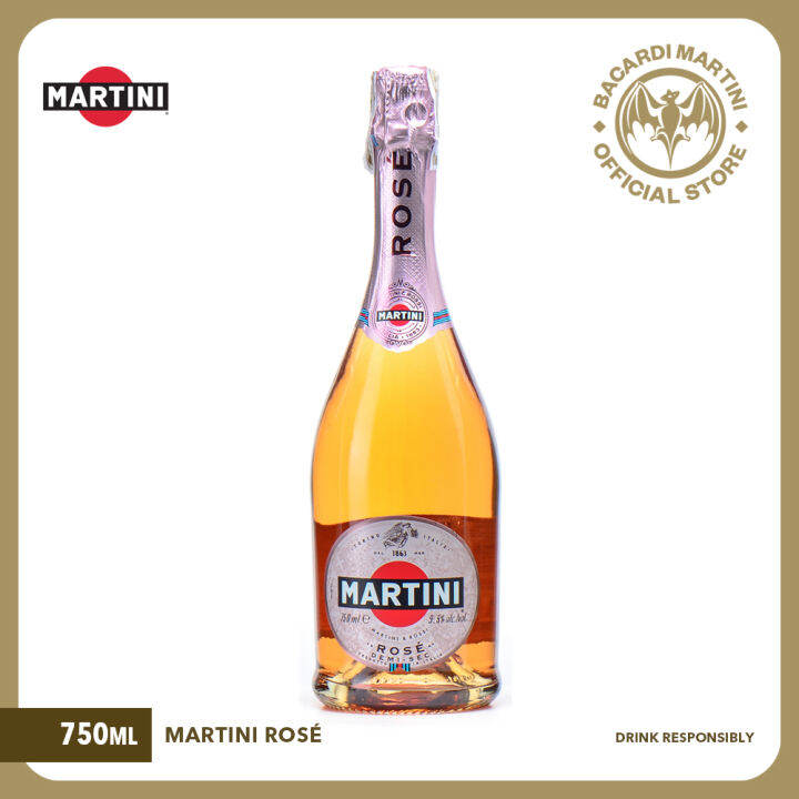MARTINI Sparkling Rose Wine 750ml, 7.5 ABV Soft and SemiSweet Italian Sparkling Wine