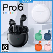BOKEWU Air Pro6 Tai Nghe Không Dây TWS Tai Nghe HiFi Âm Thanh Nổi 8D Tai