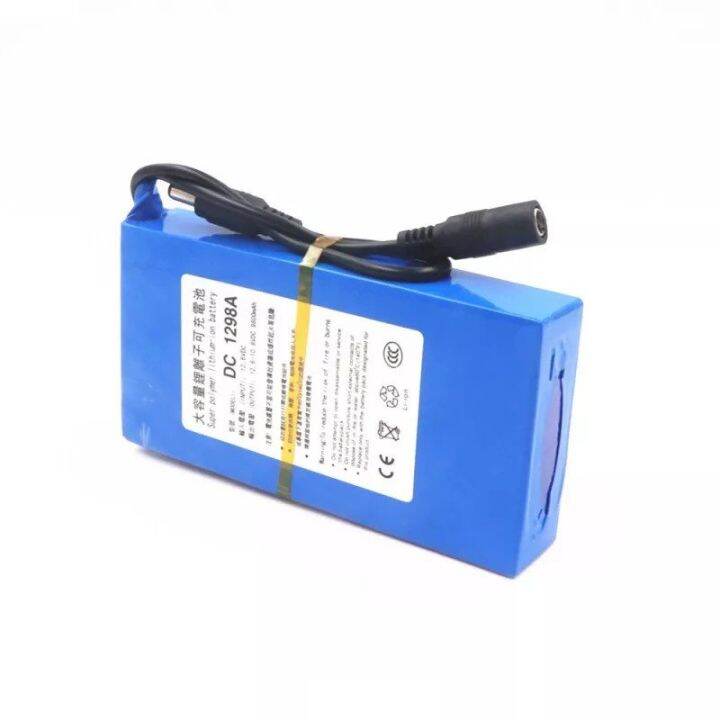 พร้อมส่ง-แบตเตอรี่-battery-rechargeble-12v-9800mah-แถม-adapter-สินค้าใหม่