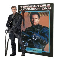 Neca T erminator ตัดสินวันตัวเลข A rnold S chwarzenegger T800รูปการกระทำภาพยนตร์คอลเลกชัน18เซนติเมตรที่สามารถเคลื่อนย้ายรุ่นของขวัญของเล่น