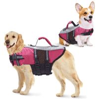 Pet Life Jackets Summer Clothes Dog Float Coat Saver Swimming Preserver Swimwear Rescue Pet Life Vest for Small Large Dogs Clothing Shoes Accessories