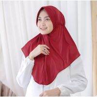 [Raya 2022] Adiba Jersey Plain Drawstring Instant Hijab - Womens Veil