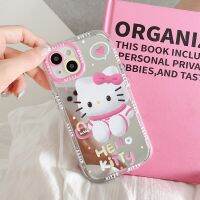 เคสโทรศัพท์มือถือ Sanrio Hello Kitty ลายการ์ตูนน่ารักสำหรับ iPhone 14 Pro Max เคสแข็งกันแรงกระแทกฝาหลังโทรศัพท์สำหรับ iPhone 13 Pro Max Hello Kitty Phone เคสสำหรับ Apple 12 11 Hello Kitty เคสห่อหุ้ม