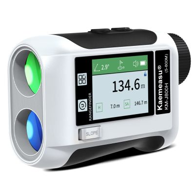 【LZ】✎✧  Telêmetro de golfe com tela sensível ao toque LCD medidor de distância com ampliação 6.5X USB recarregável Range Finder 600m 800m 1200m 1500m