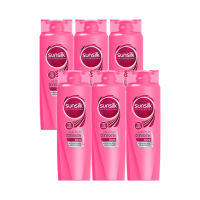 [ส่งฟรี!!!] ซันซิล แชมพู สมูท แอนด์ เมเนจเจเบิ้ล สีชมพู ขนาด 140 มล. แพ็ค 6 ขวดSunsilk Shampoo 140 ml x 6 Pink