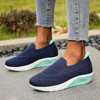 2022 New Womens Casual Shoes Mesh Soft Plus Size Vulcanize Shoe Slip On Student Sports Shoe Loafers Female Flat Sneakers Zapato