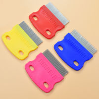 1pc Pet Toothed Flea Removal Cleaning Brush Comb Stainless Steel Grooming Tool for Dogs Cats