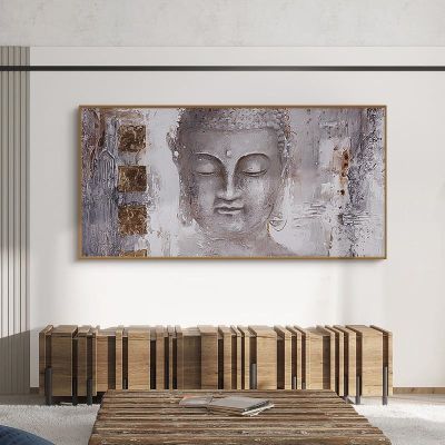 ♈✟△ Zen Buddha รูปปั้นภาพวาดผ้าใบโปสเตอร์และภาพพิมพ์ผนังศิลปะอุปกรณ์ตกแต่งบ้านที่ทันสมัยสำนักงานห้องนอนห้องนั่งเล่น Decor