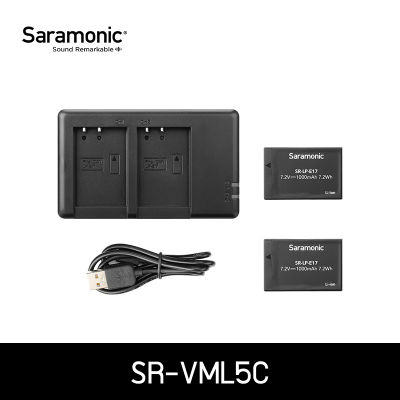 Saramonic แท่นชาร์จแบตเตอรี่ SR-VML5C ช่องชาร์จคู่ ใช้งานกับแบตเตอรี่ชนิด LP-E17