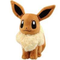 18ซม. ญี่ปุ่นโปเกมอนนุ่ม Ibrahimovic Eevee ตุ๊กตาของเล่นอะนิเมะตุ๊กตาสัตว์ตุ๊กตาของเล่นสำหรับของขวัญเด็ก