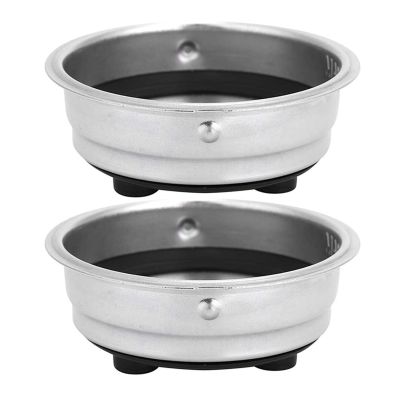 2 Pack Detachable Stainless Steel Coffee Filter Basket Strainer Coffee Machine Accessories for Home Office