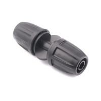 30pcs I.D8~9mm Watering Hose Equal Coupling Connectors Agricultural Micro Irrigation Water Pipe LockNut Straight Connector Parts Watering Systems  Gar